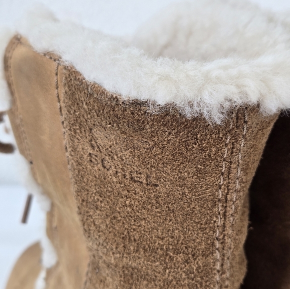 Sorel Joan Of Arctic Shearling Hidden Wedge II Lace-up Waterproof Boots Size 9 - Picture 5 of 16